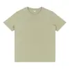 ¡El algodón sigue siendo más cómodo! Camiseta de Manga Corta de Algodón Pesado de 200 g Color Café, Top Casual de Color Sólido Unisex