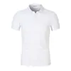 Camisas Polo Masculinas de Primavera e Verão com Logo Estampado, Manga Curta Bordada para Trabalho, Atacado para Grupos Corporativos