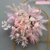 Arreglos Florales de Seda Grandes de Nuevo Estilo para Bodas, Arreglos Florales Decorativos Terminados, Muros Florales para Hoteles, Decoraciones Florales para Pasillos, Arte Floral para Bodas