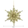 Decoración navideña copo de nieve colgante para árbol de Navidad 12 CM copo de nieve Suministros navideños copo de nieve tridimensional