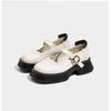 Zapatos de mujer con Mary Jane, 2023 nuevos tacones altos plataforma Lefu estilo preppy versátiles zapatos pequeños de cuero