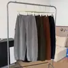 2026 Nuevos Pantalones Casuales Rectos Elásticos con Cordón de Moda Estilo Coreano para Mujer, Corte Holgado, Adelgazantes, Versátiles, Largos, Modelo de Calidad