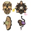 Venta Caliente en Amazon Cojín de Piedra Energética Artesanías de Madera Calavera de Animal Base de Cristal Adornos de Madera