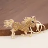 Chaveiro de Unicórnio com Diamante em Liga de Zinco Estilo Coreano Pingente de Chaveiro de Mochila Pégaso Fantasia Acessórios para Carro Pingente Venda por Atacado