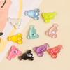 Estéreo Luminoso Pequeno Animal Pato Tartaruga Resina Mista Mesa Carro Pequenos Enfeites DIY Acessórios de Joalheria Mistos