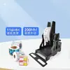 Suporte Externo para Impressora de Etiquetas Suporte para Máquina de Código de Barras Rebobinador de Papel para Etiquetas Rolo Grande de Etiquetas com Manivela Manual