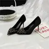 Elegantes y hermosos zapatos de tacón alto para mujer, nuevo modelo de verano 2026, punta fina, corte bajo, cómodos y elegantes, perfectos para principios de primavera