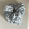 Goma para el pelo azul y blanca floral estilo perezoso, Diadema de manzanilla, Goma para el pelo, Pasador, Cuerda para coleta, Accesorio para el pelo