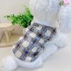 Ropa de terciopelo transportable para perros, ropa de invierno para mascotas, cachorros, perros pequeños, oso amargo, ropa para gatos, otoño e invierno.