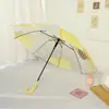 Paraguas Transparente con Mango Largo, Tamaño Grande para Dos Personas, Reforzado, Logo Impreso de Fábrica, Paraguas Protector Solar para Uso en Exteriores
