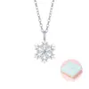 Colar de Floco de Neve da Série Prólogo de Inverno com Design Original, Feminino, Luxo Acessível e Corrente de Clavícula de Alta Qualidade como Presente para Sua Namorada