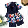 Traje de baño de una pieza tipo bóxer para mujer 8508
