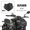 Adecuado para Parabrisas Delantero de Motocicleta Yamaha Mt09 Mt-09 Fz09 Carrocería con Textura de Fibra de Carbono