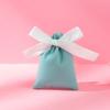 Venta al por mayor directa de fábrica bolsa de franela con manojo regalo de felpa joyería bolsa de almacenamiento de terciopelo de franela impresión de LOGOTIPO