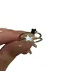 Anillo de estrella de circón con letra de la suerte para mujer, diseño de nicho de estilo frío simple, anillo de dedo índice personalizado de moda