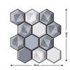 Nuevo ladrillo retro transfronterizo 3DPVC pegatinas de pared papel tapiz autoadhesivo pegatinas de papel tapiz de madera al por mayor una generación de cabello