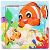 Rompecabezas de Madera para Niños de 3-6 Años Reconocimiento de Animales Marinos Rompecabezas Plano de Dibujos Animados Educación Temprana Tablero de Rompecabezas Educativo Suministro Transfronterizo