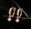 Pendientes de Aro Redondos Exquisitos de Plata de Ley 925 para Mujer Estilo Coreano Aro 2026 Temperamento Lujo Ligero Sensación de Alta Gama Pendientes de Tuerca de Circonita Joyería para Orejas
