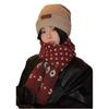 Bufanda navideña, regalo de Año Nuevo, de lana roja, combinable con todo, para otoño e invierno, cálida, larga, para parejas, estudiantes, bonita bufanda.