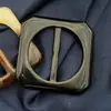 Fivela de Cinto de Designer Amarela Quadrada Externa Redonda Estilo Japonês Irregular Heterossexual Fivela Japonesa Fivela de Três Velocidades
