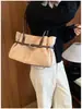 Bolso de hombro de forro polar estilo commuter, gran capacidad, diseño simple, colección de otoño, bolso de mujer, nuevo estilo bajo el brazo, bolso de mano elegante, bolso de moda 2026