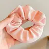 Elástico de Cabelo de Renda Estilo Coreano para Rabo de Cavalo, Scrunchie Grande, Elástico para Coque, Acessório de Cabelo de Luxo para Meninas