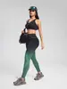 Pantalones de Yoga sin Costuras Transfronterizos Leggings Deportivos Fitness para Exteriores para Mujer Cintura Moldeadora Levantamiento de Glúteos Fitness Pantalones Largos con Degradado Europeo y Americano
