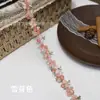 Renda Bordada de Seda Poliéster de Nove Cores Roupas Acessórios para Cabeça Renda Acessórios DIY Feito à Mão Corrente para Clavícula Código de Barras Acessórios para Cheongsam