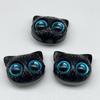 Pulsera de cuentas acrílicas con forma de gato negro, queso y sésamo negro, disponible al por mayor.