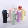Novo Copo de Carro Owala Mesmo Estilo 40oz com Alça Aço Inoxidável 304 Copo Térmico Portátil para Carro Copo de Gelo Frio