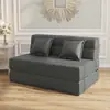 Sofá cama tatami, sofá perezoso para sala de estar y balcón, colchón plegable multifuncional de doble uso con fibra de coco reforzada