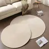 Alfombrilla Redonda Escandinava para Gatos y Perros Alfombrilla para Mesa y Silla Cojín Aislante y Refrescante para Coche Alfombra de Algodón y Lino Japonés para Mesa de Café