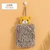 Toalha de Mão de Chenille para Pendurar na Cozinha e Banheiro, Absorvente e de Secagem Rápida, Design Fofo de Desenho Animado, Toalha para Limpeza Doméstica, Tamanho Grande