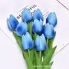 Mini flor de tulipán artificial de PU decoración del hogar flor boda flor falsa accesorios para fotografía de mano fábrica planta venta al por mayor