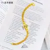Oro Arena Joyería Reloj para Hombre Cadena Audaz Moda Estilo Clásico Dragón Volador Cierre de una Sola Fila Pulsera de Gama Alta de Nicho