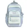 Mochila de Nuevo Estilo 2026 con Contraste de Color para Chicas de Secundaria y Preparatoria, Casual, Sencilla, Ligera, para Viajes Diarios, Mochila de Gran Capacidad