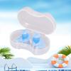 Tapones de silicona para los oídos natación tapones para los oídos en espiral en stock venta al por mayor impermeables baño buceo antichoque profesionales clip para la nariz traje de tapones para los oídos