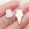 25 Bebidas de Verano Simuladas con Goteo de Aceite, Snacks, Croissants, Pasteles, Hamburguesas, Helado de Leche, Accesorios de Joyería DIY
