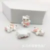 Accesorios de Resina de Animales de Dibujos Animados Brillantes Sanrio Material de Parche para Horquilla DIY Caja de Almacenamiento para Cabeceras Funda de Teléfono Móvil