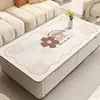 Toalha de Mesa, Sem Lavagem, Impermeável, À Prova de Óleo, Resistente ao Calor, Tapete de Mesa de Silicone, Luxo Leve, Sensação de Alta Qualidade, Estilo Fresco, Tapete Retangular para Mesa de Centro