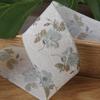 Cinta de gasa floral con encaje de estilo chino, lazo hecho a mano, accesorios para el cabello, accesorios de ropa, caja de regalo, cinta de embalaje de flores