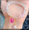 Pulseira Feminina Mais Vendida em Cristal de Imitação com Flores Pequenas, Presente para Crianças, Fresca e Delicada, Pulseira Doce para Melhores Amigas