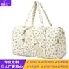 Fábrica de Bolsas Huizhou Bolsa de Viagem Acolchoada Floral Pequena Personalizada Bolsa de Viagem Leve de Grande Capacidade de Mão Ombro Transversal Bolsa de Bagagem