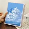 Álbumes de Fotos Pequeños de 55 pulgadas 6 pulgadas Cuatro, Álbumes Conmemorativos de Gran Capacidad, Almacenamiento de Postales Fotográficas de 5 pulgadas, Fotos de Registro de Viajes
