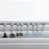 Encantador Pendiente de Hueso con Orejas de Gato para Uña Nail F136 Aleación de Titanio Colgante Azul de Gato Personalidad Pendientes de Diseño de Nicho para Mujeres