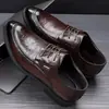 Zapatos formales de cuero para hombre, estilo británico, transpirables y versátiles, marca Dragonfly auténticos, zapatos derby de punta fina casual con suela gruesa