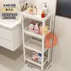 Prateleira de Armazenamento Oca de Plástico Prateleira de Chão de Quatro Cantos Unidade de Prateleiras Prateleira de Armazenamento para Banheiro Prateleira de Especiarias para Cozinha
