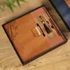 Conjunto de Caixa de Presente para Caderno, Marcador de Página Comemorativo Estilo Chinês, Presente Souvenir de Negócios, Prêmio de Evento, Personalização de Presente Cultural e Criativo