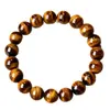 Pulsera de Piedra Ojo de Tigre Natural Pulsera de Ojo de Tigre Amarillo Unisex Pulsera de Cristal Natural Puro Joyería Sencilla Venta al por Mayor