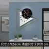 Reloj de Pared Moderno Simple Sala de Estar Sentido de Alta Gama Hogar Comedor Silencioso Decoración Reloj Reloj Creativo Colgante de Pared Sin Perforaciones